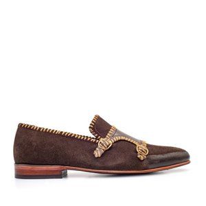Bashwood Handmade Suede Leather Brown Loafers